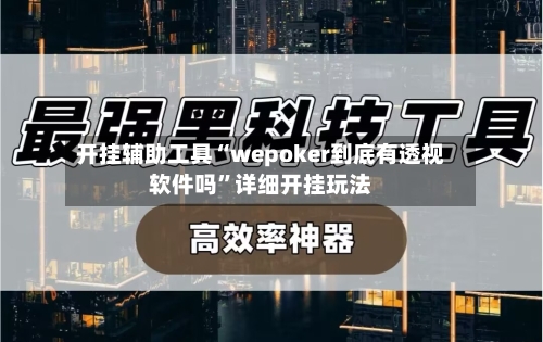 开挂辅助工具“wepoker到底有透视软件吗”详细开挂玩法