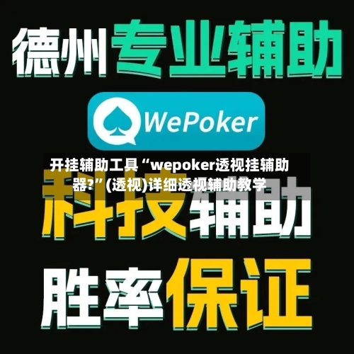 开挂辅助工具“wepoker透视挂辅助器?”(透视)详细透视辅助教学-第1张图片