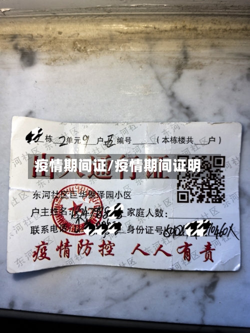 疫情期间证/疫情期间证明
