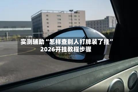 实测辅助“怎样查别人打牌装了挂”2026开挂教程步骤