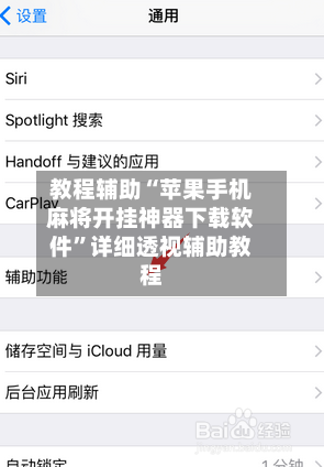 教程辅助“苹果手机麻将开挂神器下载软件”详细透视辅助教程-第2张图片