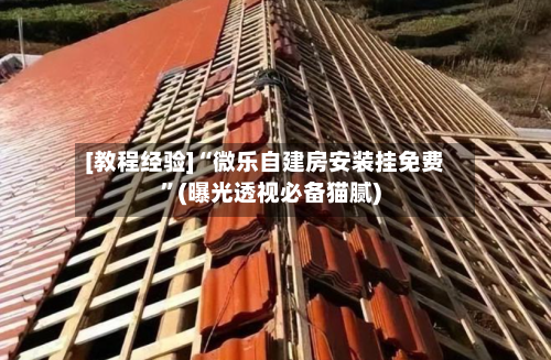 [教程经验]“微乐自建房安装挂免费”(曝光透视必备猫腻)