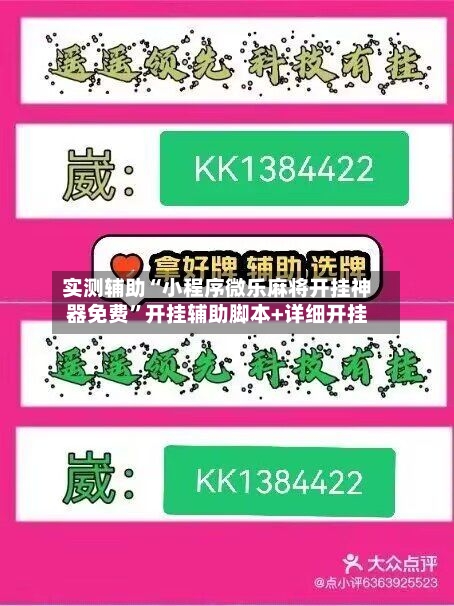 实测辅助“小程序微乐麻将开挂神器免费”开挂辅助脚本+详细开挂-第3张图片