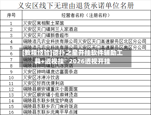 [教程经验]德扑之星开挂软件辅助工具+透视挂”2026透视开挂