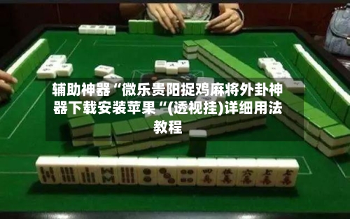 辅助神器“微乐贵阳捉鸡麻将外卦神器下载安装苹果“(透视挂)详细用法教程