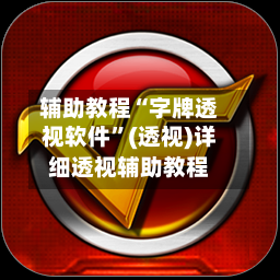 辅助教程“字牌透视软件”(透视)详细透视辅助教程-第1张图片