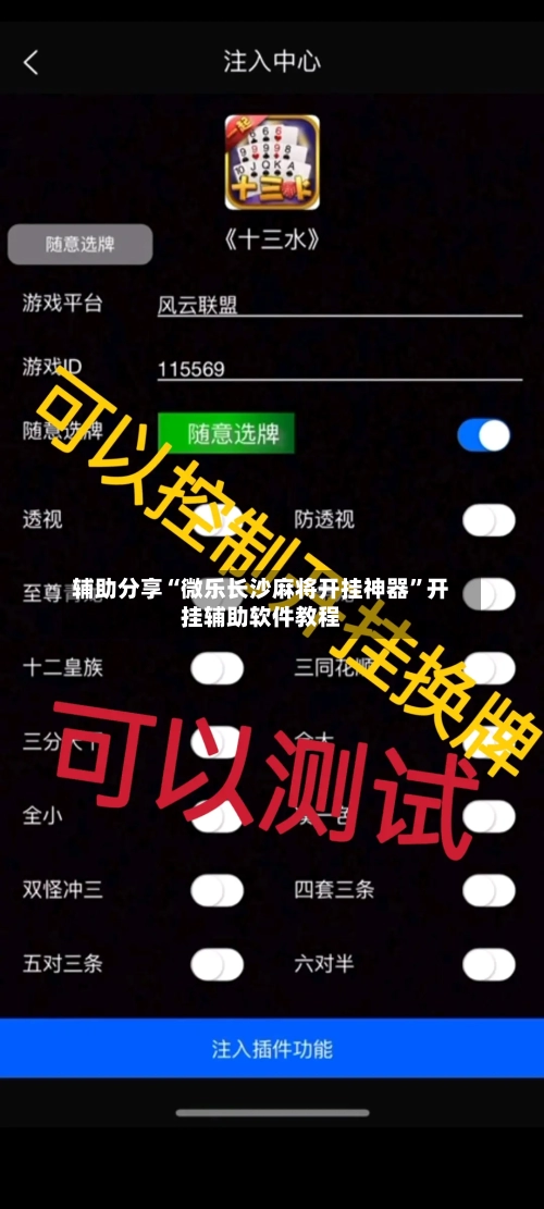 辅助分享“微乐长沙麻将开挂神器”开挂辅助软件教程
