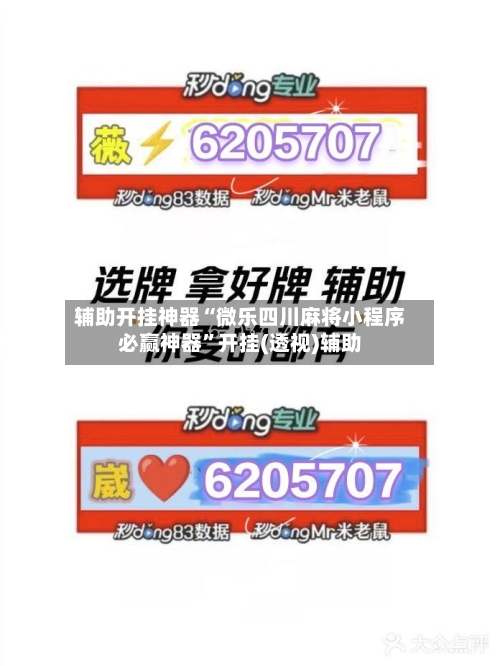 辅助开挂神器“微乐四川麻将小程序必赢神器	”开挂(透视)辅助-第2张图片