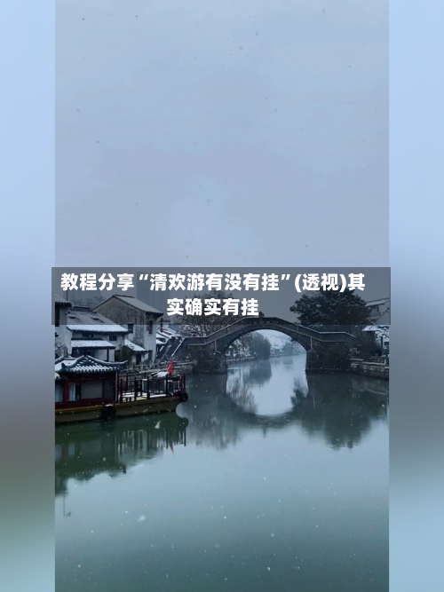 教程分享“清欢游有没有挂	”(透视)其实确实有挂-第2张图片