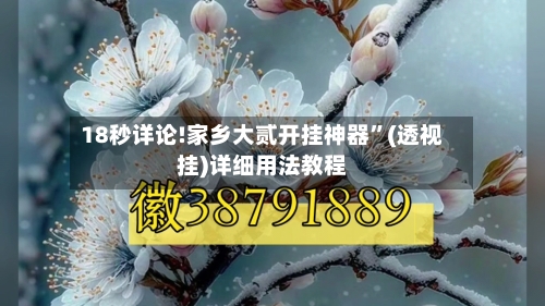 18秒详论!家乡大贰开挂神器”(透视挂)详细用法教程
