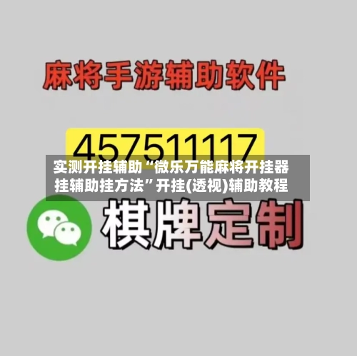 实测开挂辅助“微乐万能麻将开挂器挂辅助挂方法”开挂(透视)辅助教程-第2张图片