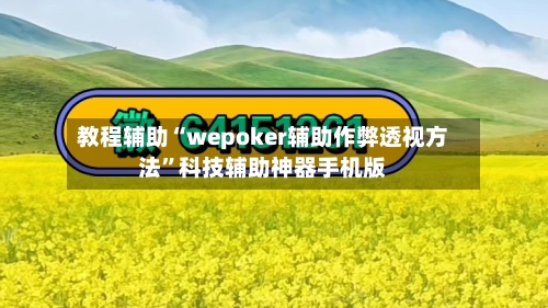 教程辅助“wepoker辅助作弊透视方法”科技辅助神器手机版
