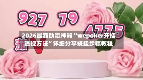2026最新助赢神器“wepoker开挂透视方法”详细分享装挂步骤教程