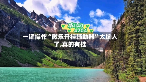 一键操作“微乐开挂辅助器	”太坑人了,真的有挂-第2张图片