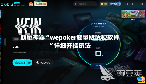 助赢神器“wepoker轻量版透视软件”详细开挂玩法-第1张图片