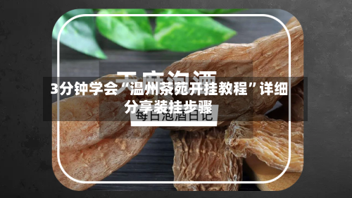 3分钟学会“温州茶苑开挂教程”详细分享装挂步骤