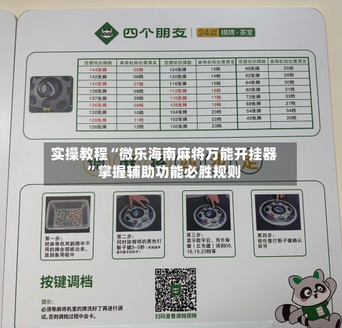 实操教程“微乐海南麻将万能开挂器”掌握辅助功能必胜规则-第2张图片