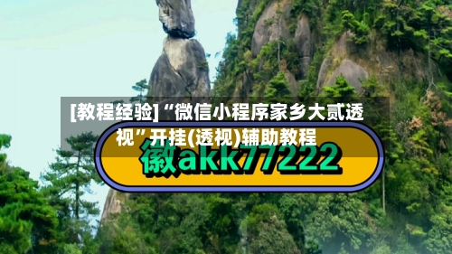 [教程经验]“微信小程序家乡大贰透视”开挂(透视)辅助教程