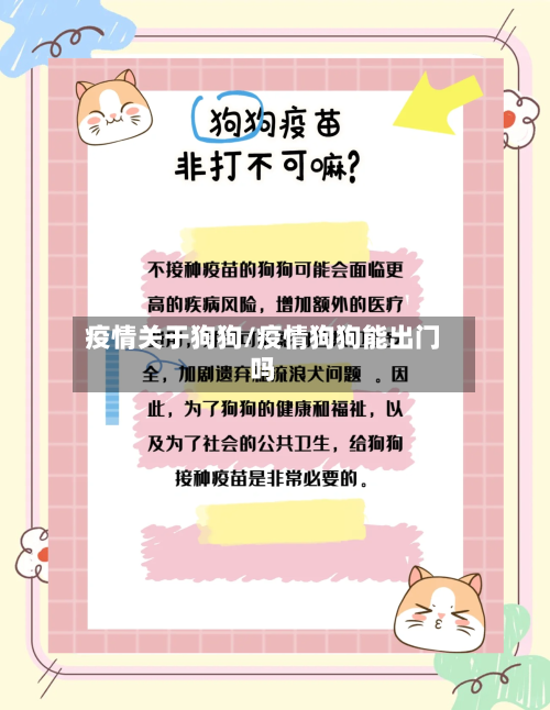 疫情关于狗狗/疫情狗狗能出门吗-第2张图片