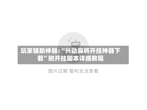 玩家辅助神器:“兴动麻将开挂神器下载”附开挂脚本详细教程-第2张图片