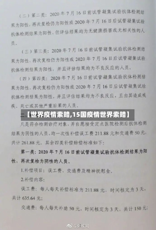 【世界疫情索赔,15国疫情世界索赔】-第2张图片