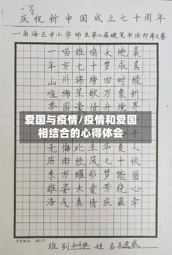 爱国与疫情/疫情和爱国相结合的心得体会