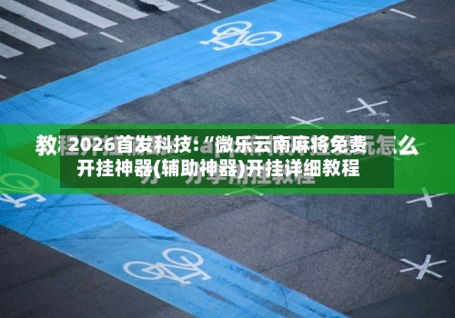 2026首发科技:“微乐云南麻将免费开挂神器(辅助神器)开挂详细教程