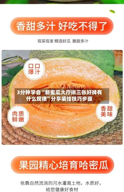 3分钟学会“新蜜瓜大厅拼三张好牌有什么规律”分享装挂技巧步骤