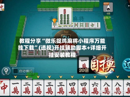 教程分享“微乐捉鸡麻将小程序万能挂下载”(透视)开挂辅助脚本+详细开挂安装教程