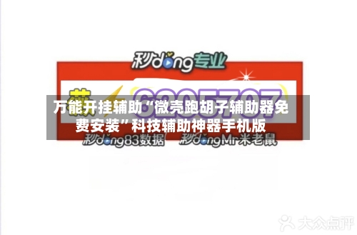 万能开挂辅助“微壳跑胡子辅助器免费安装”科技辅助神器手机版