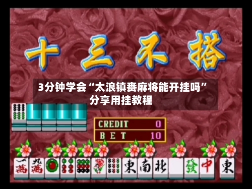 3分钟学会“太浪镇赉麻将能开挂吗”分享用挂教程