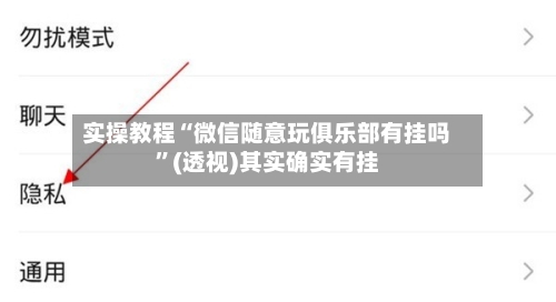 实操教程“微信随意玩俱乐部有挂吗”(透视)其实确实有挂-第3张图片