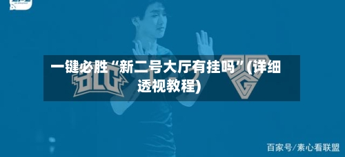 一键必胜“新二号大厅有挂吗”(详细透视教程)