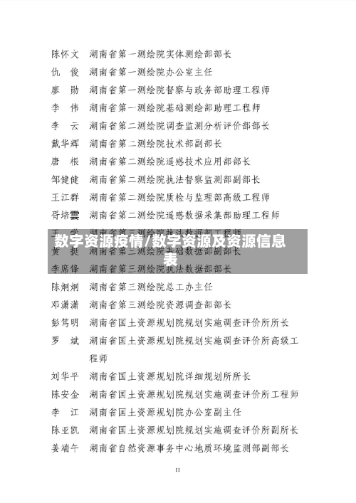 数字资源疫情/数字资源及资源信息表