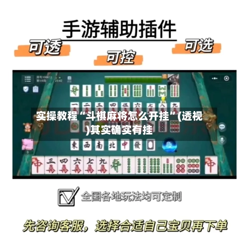 实操教程“斗棋麻将怎么开挂”(透视)其实确实有挂