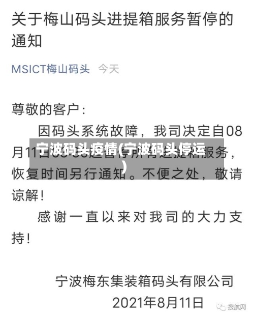 宁波码头疫情(宁波码头停运)-第2张图片