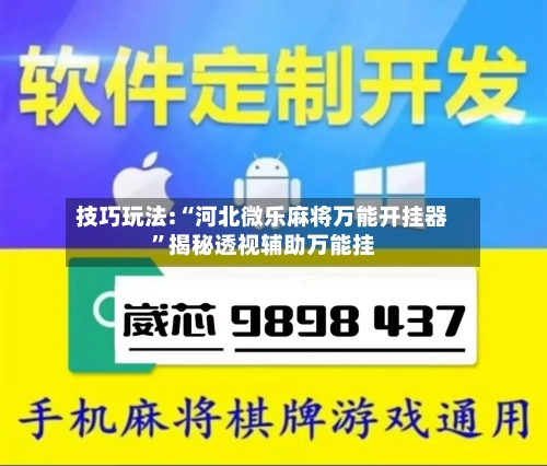 技巧玩法:“河北微乐麻将万能开挂器	”揭秘透视辅助万能挂-第2张图片