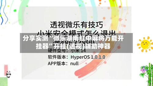 分享实测“微乐湖南红中麻将万能开挂器	”开挂(透视)辅助神器-第2张图片