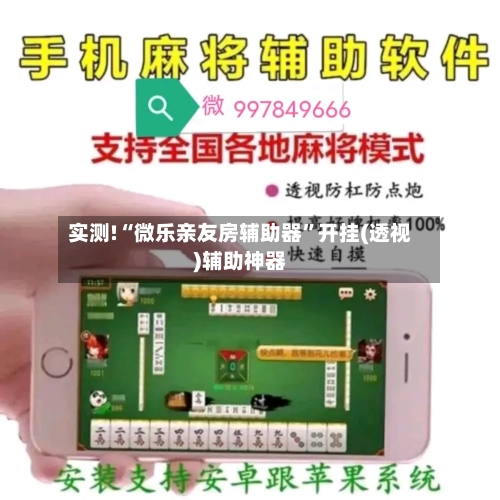 实测!“微乐亲友房辅助器”开挂(透视)辅助神器-第2张图片