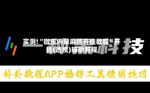 实测!“微乐内蒙麻将开挂教程	”开挂(透视)辅助教程-第2张图片