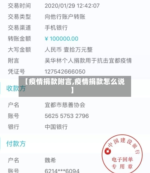 【疫情捐款附言,疫情捐款怎么说】-第2张图片