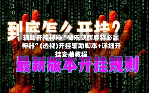辅助开挂神器“微乐陕西麻将必赢神器”(透视)开挂辅助脚本+详细开挂安装教程-第2张图片