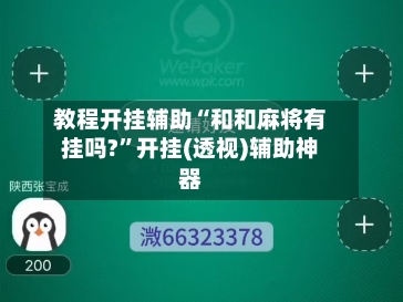 教程开挂辅助“和和麻将有挂吗?”开挂(透视)辅助神器