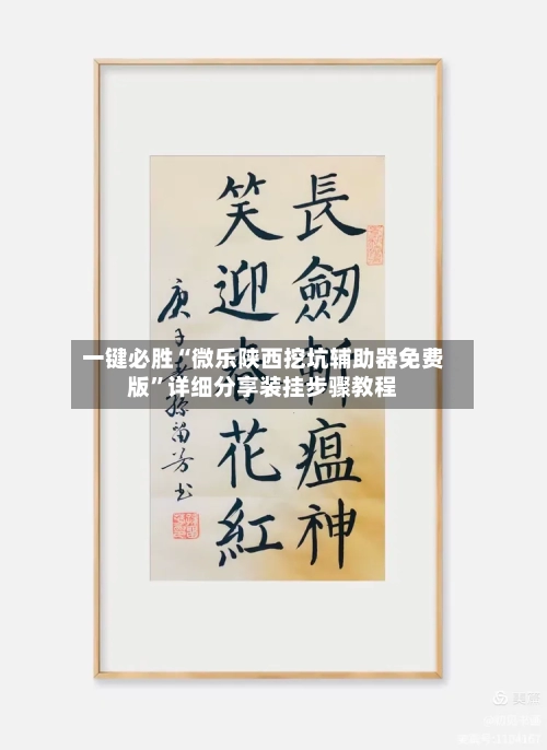 一键必胜“微乐陕西挖坑辅助器免费版”详细分享装挂步骤教程