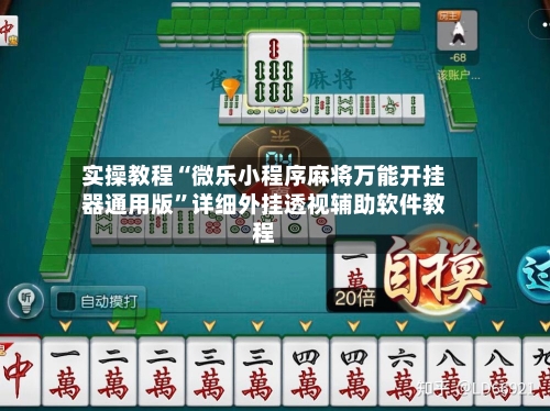 实操教程“微乐小程序麻将万能开挂器通用版	”详细外挂透视辅助软件教程-第3张图片