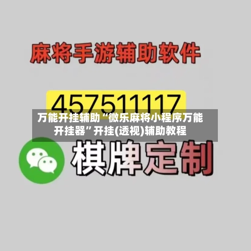 万能开挂辅助“微乐麻将小程序万能开挂器”开挂(透视)辅助教程-第2张图片