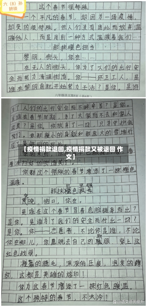 【疫情捐款退回,疫情捐款又被退回 作文】-第2张图片