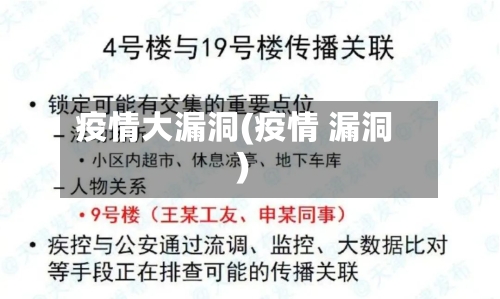 疫情大漏洞(疫情 漏洞)