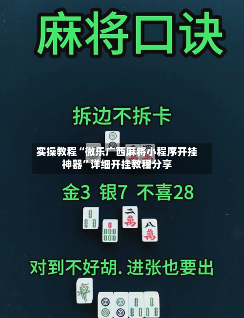 实操教程“微乐广西麻将小程序开挂神器”详细开挂教程分享-第3张图片