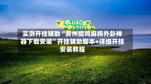 实测开挂辅助“贵州捉鸡麻将外卦神器下载安装”开挂辅助脚本+详细开挂安装教程-第2张图片